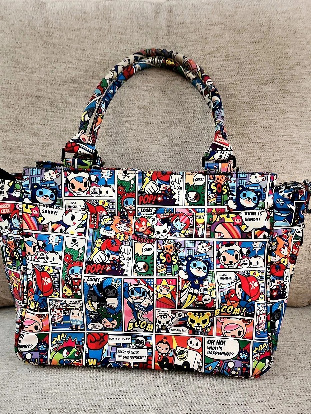 tokidoki x Ju-Ju-Be Comic Print Large Tote Diaper Bag Multicolor - Picture 4 of 15
